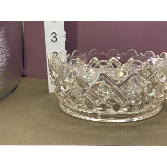 Findlay Block & Bar Nappy Glass Bowl - Picture 7 of 7